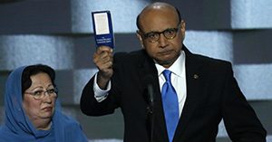 Mr. and Mrs. Kahn at the DNC Convention.